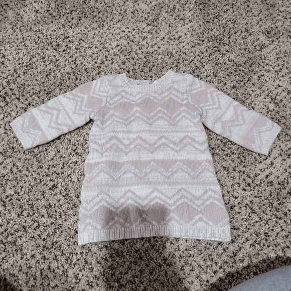 Old Navy Sweater Chevron Knit Top Shirt 6-12 month - Picture 1 of 4